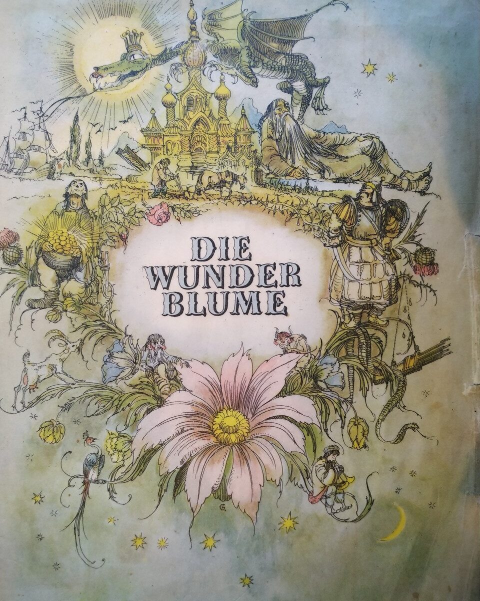 Titelbild des Märchenbuchs "Die Wunderblume"
