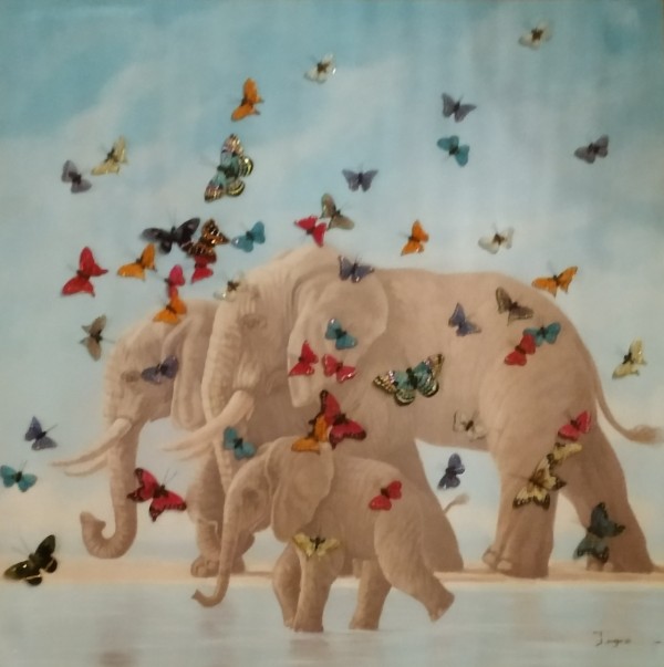Elefanten und Schmetterlinge